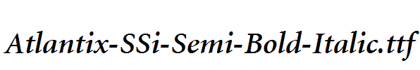 Atlantix-SSi-Semi-Bold-Italic.ttf