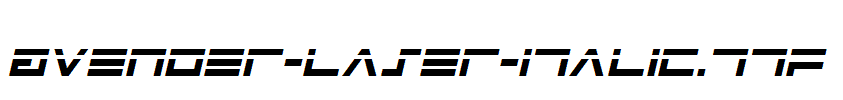 Avenger-Laser-Italic.ttf