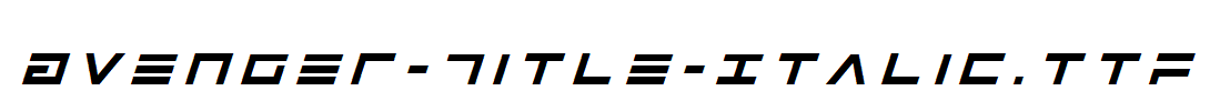 Avenger-Title-Italic.ttf