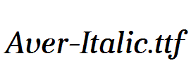Aver-Italic