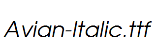 Avian-Italic.ttf