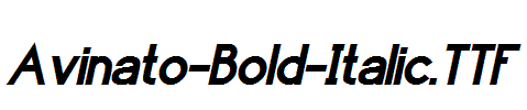 Avinato-Bold-Italic.ttf