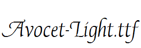 Avocet-Light.ttf
