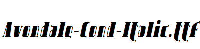 Avondale-Cond-Italic.ttf