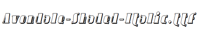 Avondale-Shaded-Italic.ttf