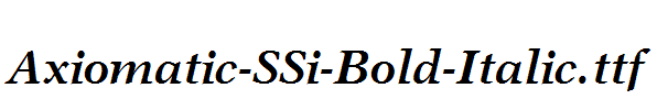 Axiomatic-SSi-Bold-Italic.ttf