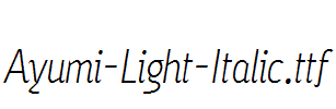 Ayumi-Light-Italic.ttf