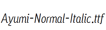 Ayumi-Normal-Italic.ttf