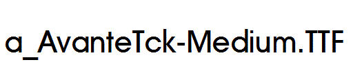 a_AvanteTck-Medium.ttf