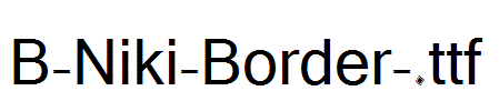 B-Niki-Border-.ttf