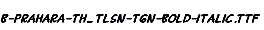 B-Prahara-TH_Tlsn-Tgn-Bold-Italic
