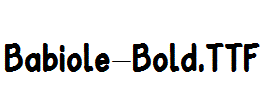 Babiole-Bold