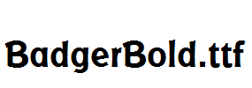 BadgerBold.ttf