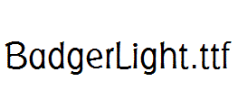 BadgerLight.ttf