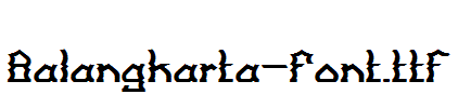 Balangkarta-Font