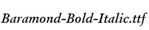 Baramond-Bold-Italic
