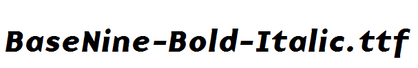 BaseNine-Bold-Italic.ttf