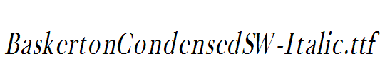 BaskertonCondensedSW-Italic.ttf