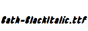 Bath-BlackItalic.ttf