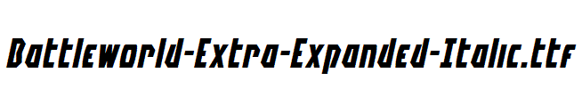 Battleworld-Extra-Expanded-Italic