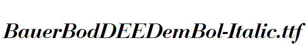 BauerBodDEEDemBol-Italic.ttf