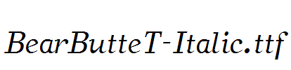 BearButteT-Italic.ttf