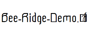 Bee-Ridge-Demo.ttf
