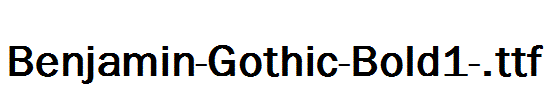 Benjamin-Gothic-Bold1-.ttf