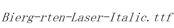 Bierg-rten-Laser-Italic
