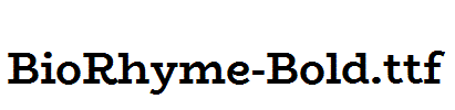 BioRhyme-Bold