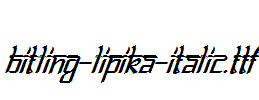 Bitling-lipika-Italic