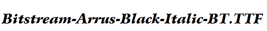 Bitstream-Arrus-Black-Italic-BT.ttf