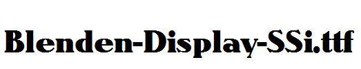 Blenden-Display-SSi.ttf