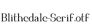 Blithedale-Serif