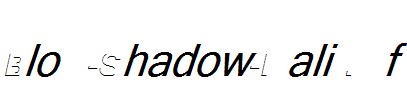 Block-Shadow-Italic