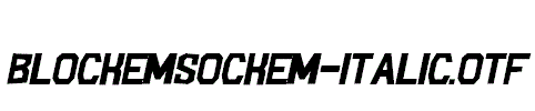 BlockemSockem-Italic