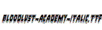 Bloodlust-Academy-Italic