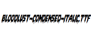 Bloodlust-Condensed-Italic