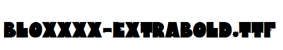 Bloxxxx-ExtraBold