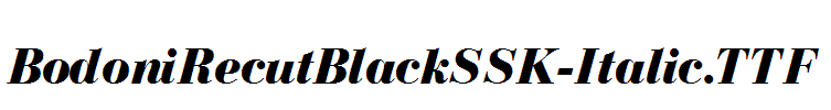 BodoniRecutBlackSSK-Italic.ttf