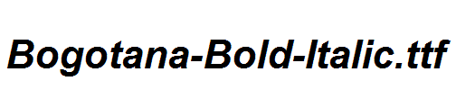 Bogotana-Bold-Italic