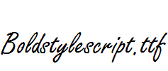 Boldstylescript.ttf