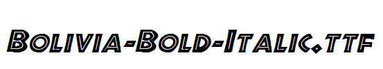 Bolivia-Bold-Italic.ttf