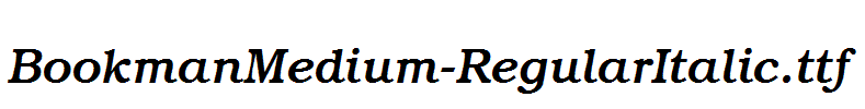 BookmanMedium-RegularItalic.ttf