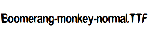 Boomerang-monkey-normal.ttf