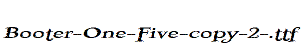 Booter-One-Five-copy-2-.ttf