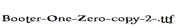 Booter-One-Zero-copy-2-.ttf