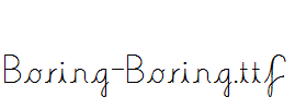 Boring-Boring