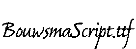 BouwsmaScript.ttf