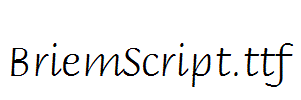 BriemScript.ttf